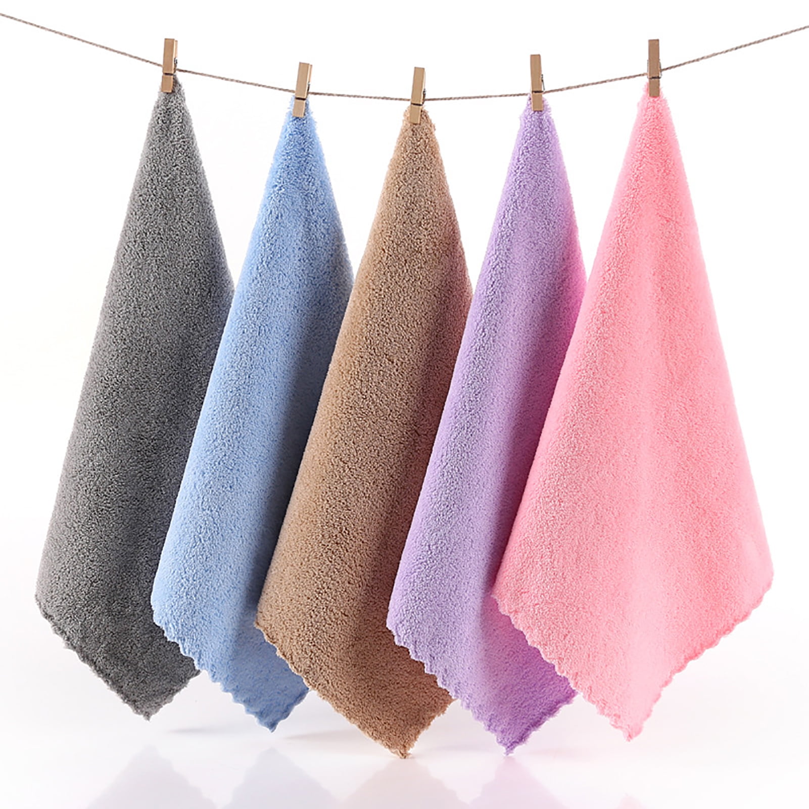 Cheer.US 6 Pcs Baby Washcloths - Soft Absorbent Bamboo Towel - Newborn Bath Face Towel - Natural Baby Wipes for Delicate Skin - Baby Registry as Shower for Newborns, Infants and Toddlers