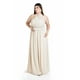 thumbnail image 1 of Vestido de noche multiformas Roman Fashion / Tallas Extras, 2001 (Beige) beige 36, 1 of 8