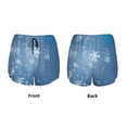 thumbnail image 3 of Daiia Snowflakes1 Pattern Women's 2 in 1 Running Shorts - Lightweight Athletic Workout Gym Yoga Shorts Liner with Phone Pockets-Large, 3 of 7