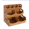 thumbnail image 1 of Organisateur de Bacs Empilables en Bambou (Ensemble de 4 Pcs), 1 of 5