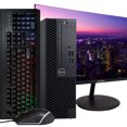 thumbnail image 1 of Dell Optiplex 3060 Desktop Computer | Intel i5-8500 (3.2) | 16GB DDR4 RAM | 1TB SSD Solid State | Windows 11 Professional | New 24in LCD Monitor | Home or Office PC (Refurbished), 1 of 5