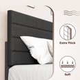 thumbnail image 3 of Sutaifuri Modern Platform Bed Frame Queen Size,with Adjustable Fabric Headboard and Wood Slats Support, 3 of 8