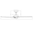 thumbnail image 5 of Zelda Indoor and Outdoor 3-Blade Smart Ceiling Fan 60in Soft Brass Matte Black with 3000K LED Light Kit and Remote Control, 5 of 5