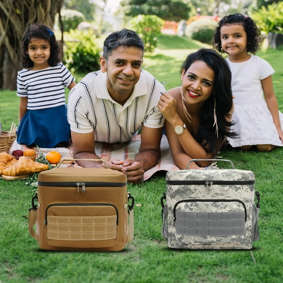 Xihbxyly Bolsa Térmica Portátil, Diseño Aislante a Prueba de Fugas, Almacenamiento Plegable con Laterales Suaves, Ideal para Viajes, Camping, Picnic, Retención de Calor y Frío, Correa de Hombro Ajust