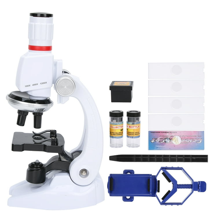 HSL 40X-2000X Microscope for Kids, Monocular Microscope Students Set +Handbag+Phone Holder+ Beginner Biological Lad Kit for Science Educational Boys