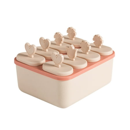 

Hfyihgf 2022 New Homemade Popsicle Mold Box With Base With Handle 8 Popsicle Box Ice Cream Mold Ice Box
