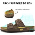 thumbnail image 5 of Ecetana Women's Sandals Comfortable Flat Sandals for Women Open Toe Slide for Women with Adjustable Buckle, 5 of 8