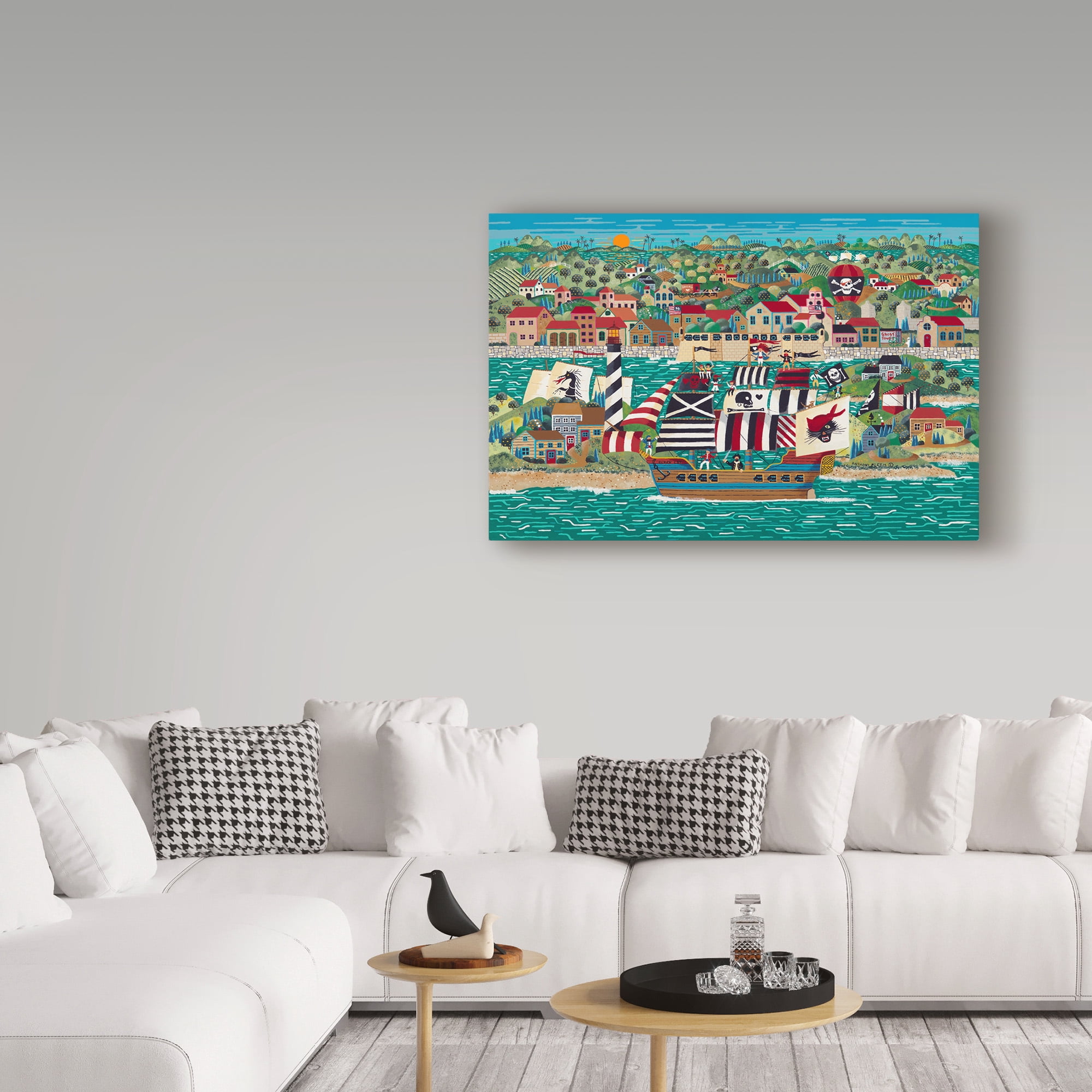 Trademark Fine Art 'The Pirates Of St Augustine' Canvas Art by Anthony Kleem
