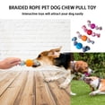 thumbnail image 2 of Indestructible Dog Rope Chew Toy Braid Cotton Ball Tug of War Pull Play Tool for Aggressive Chewers, 2 of 3