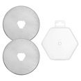thumbnail image 1 of Unique Bargains Rotary Cutter Blades 45mm SK7 Steel for Sewing, Silver Tone, 2 Pieces, 1 of 5
