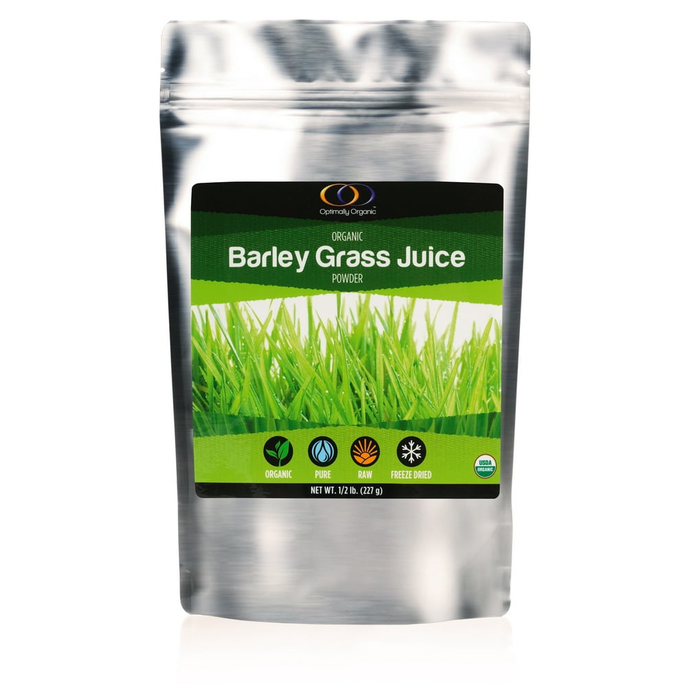 Optimally Organic Barley Grass Juice Powder 1/2 LB 100 Pure