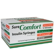 SureComfort Insulin Syringe (22-9010)-29G x 1/2" 1cc-100 per box