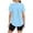 Light Blue-02, variant on Women's Workout T-Shirt, UPF 50+ Sun Protection Short Sleeve Slim Fit Stretch Activewear Tee