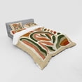 thumbnail image 2 of Ambesonne Monstera Bedding Set 4 Pcs, Boho Mid Century Abstract, King, Dark Rust Beige Green, 2 of 2