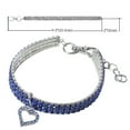 thumbnail image 2 of Dog Kingdom mascota lindo collar completo de diamantes de imitación perro brillante collar de diamantes en forma de corazón, 2 of 5