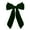 Hunter Green, variant on Velour Bow Clip, 6.5 Inch (Hunter Green)
