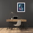 thumbnail image 3 of Robinson, Tamara 12x14 White Modern Wood Framed Museum Art Print Titled - Flush on Navy, 3 of 4