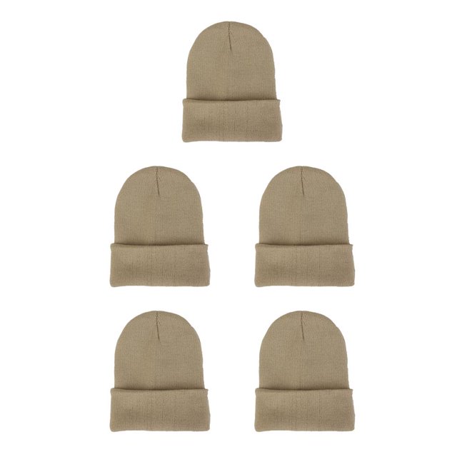 Minnieouse Gorros de lana Gorros de punto Ajustable Otoño Skullcap Moda Multifuncional A prueba de viento Casual Accesorios para el cabello Beige Type2 NO2 Minnieouse CBP268717