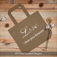 thumbnail image 3 of Paquete de 3 bolsas de lona de algodón súper fuertes grandes de 12 onzas, bolsas de tela reutilizables para compras, bolsas de tela de dos tonos para manualidades, bricolaje tus diseños, 3 of 4