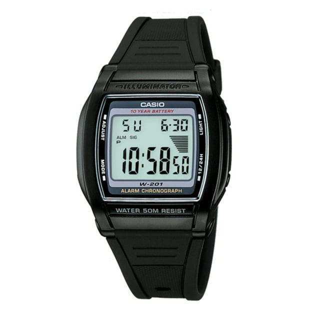 Reloj Casio Digital 10Y Unisex W201-1AV Casio Casio W201-1AV