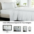 thumbnail image 3 of SGI Bedding Microfiber Made Bed Sheet Set - Split King Size Sheets 5Pc Microfiber Sheets Soft, Durable Sheets 15" Deep White, 3 of 7