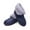 Blue, variant on Women's Fuzzy Memory Foam Slippers, Indoor Outdoor Faux Fur Booties House Shoes