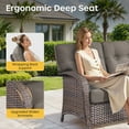 thumbnail image 4 of Bellefurn 9 Piece Outdoor Patio Wicker Furniture Sets,High Back Outdoor Conversation Set with Swivel Rocker Patio Chairs,Sofa,Coffee Table and Ottomans for Porch Balcony Patio Deck, 4 of 12