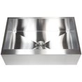 thumbnail image 1 of Contempo Living HFS3321 33 in. Stainless Steel Zero Radius Flat Front Farm Apron Single Bowl Kitchen Sink, 1 of 1