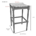 thumbnail image 2 of Carolina Classics Frederick 29" Bar stool in Chestnut, 2 of 7