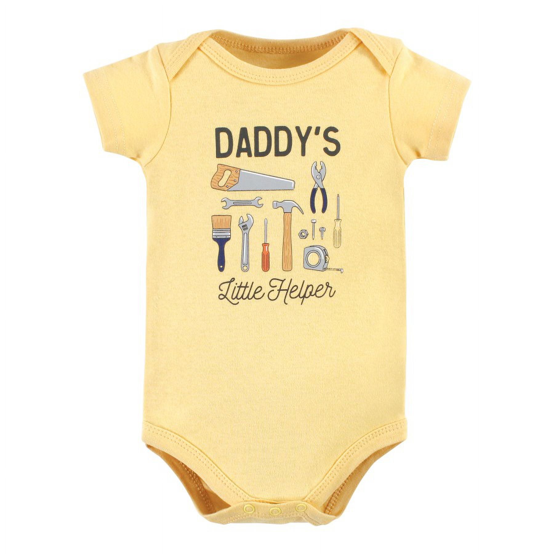 Hudson Baby Short Sleeve Bodysuits, 5-Pack, Newborn- 24 Months