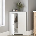 thumbnail image 3 of Freestanding Corner Cabinet with 1 Shelf and 2 Doors - Convenient Storage in Various Rooms, 3 of 7