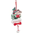 thumbnail image 2 of Kurt Adler "Our 1st Christmas Together" Snow Couple Ornament, 2 of 5