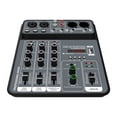 thumbnail image 1 of Mixer 4 channel Dj Mixing Console Met Bluetooth 48V Phantom Power Monitor Systeem Usb Mixer, 1 of 6