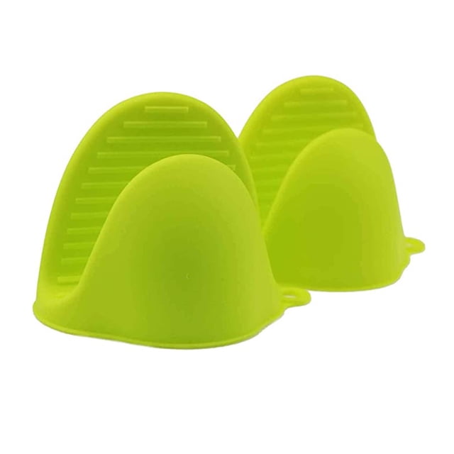 Gants d'Isolation en Silicone pour Four à Micro-Ondes de Cuisine Gants Isolés en Silicone pour Four. une Paire de Mitaines de Four en Silicone Vert Vif Dotées d'Une Prise Texturée pour une Manipulation Sécurisée des Batteries de Cuisine Chaudes, de la Vaisselle pour Micro-Ondes et des Plaques de Cuisson. Conception Légère et Résistante à la Chaleur Idéale pour la Cuisine.