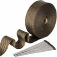 thumbnail image 1 of Cinta aislante térmica de titanio Magma Apuakthei de 15 M x 50 mm + 15 bridas de acero inoxidable plateadas para tubo colector de escape de motocicleta Cinta aislante térmica, 1 of 5