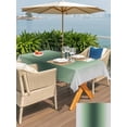 thumbnail image 5 of Outdoor Tablecloth with Umbrella Hole for Patio/Picnic/Party/Camping, Green Grey Ombre Waterproof Table Cloth Rectangle Table Cover Washable, Farmhouse Gradient Minimalist (60"x 102"), 5 of 8