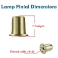 thumbnail image 7 of Aspen Creative Corporation Lamp Finial (Set of 2), 7 of 7