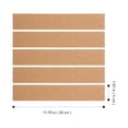 thumbnail image 4 of OULII 5Pcs Cork Wall Strip Tiles Brown Classic Message Display for School Use, 4 of 4