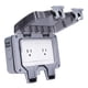 thumbnail image 5 of Toma de corriente impermeable para exteriores, toma de corriente eléctrica IP66, caja resistente a la intemperie, 2 entradas, estilo estadounidense, 250V, 15A, 5 of 8