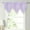 Purple, variant on PureCasa Floral Sheer Lace Valances with Scalloped Edges and Rod Pocket Top, 1 Panel of 52"x24" Voile Tulle Valance Elegant Home Decor. Green