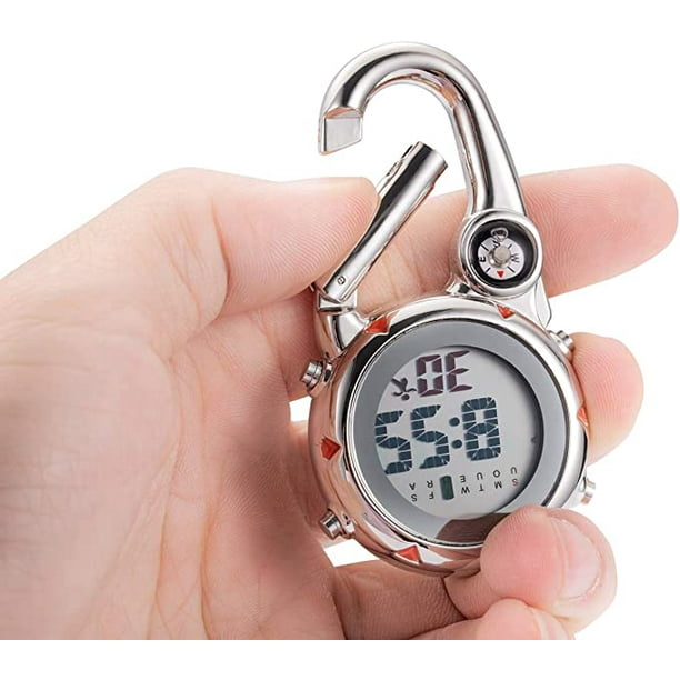 Compass Carabiner Women Men s Watch Multifunctional Dial Portable Watch Quartz Pocket Watches 1 2 Piece