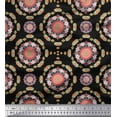 thumbnail image 1 of Soimoi Polyester Crepe Fabric Floral Mandala Decor Fabric Printed Yard 42 Inch Wide, 1 of 3