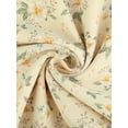 thumbnail image 5 of INSPIRE CHIC Women's Floral Print Chiffon Ruffle 3/4 Sleeve Flowy Blouse 1 XL, 5 of 5