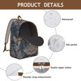 thumbnail image 4 of Large Boho Paisley Print Backpack, Durable School College Bookbag with Laptop Compartment Multiple Pockets, Perfect Gift for Women Teens, 4 of 5