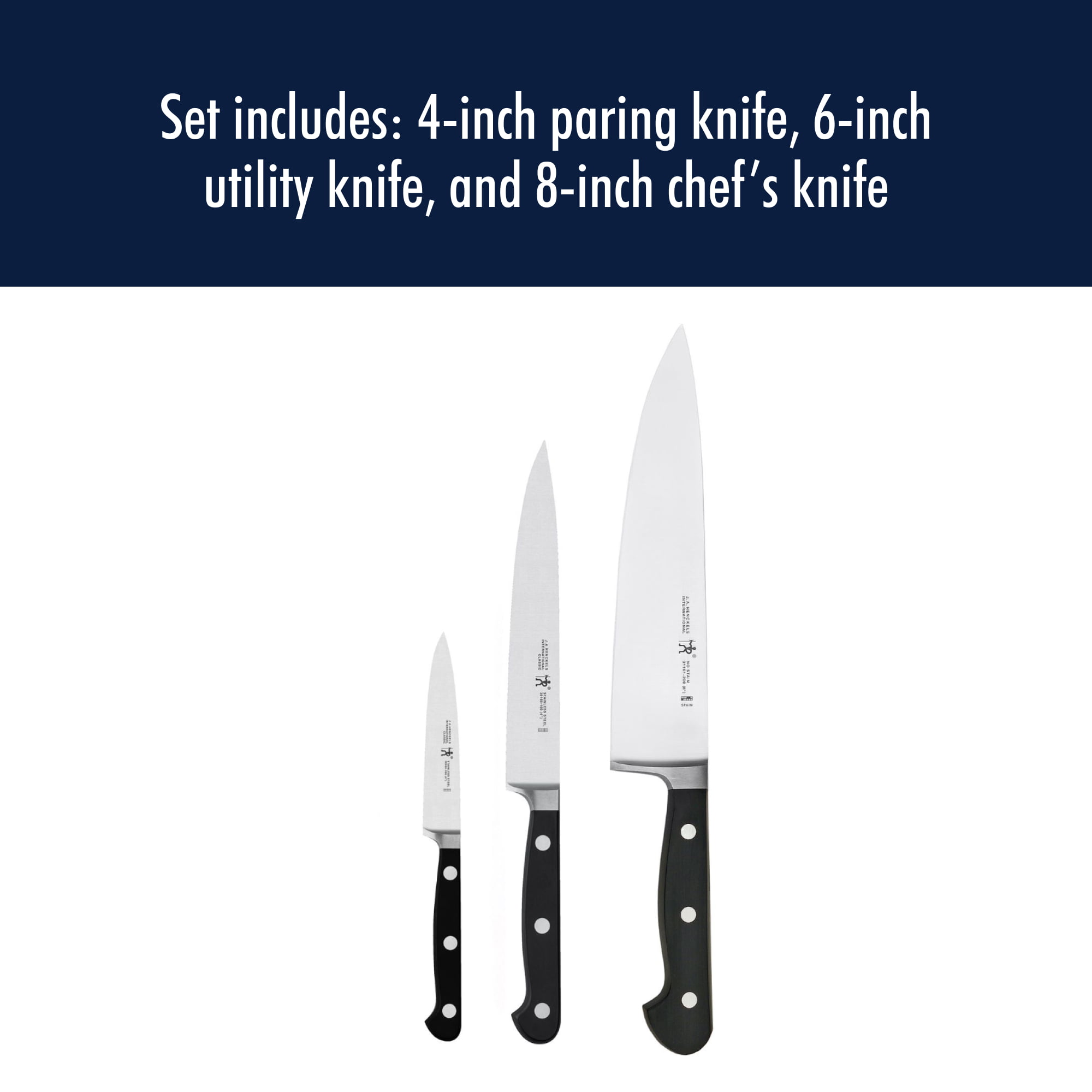 J.a. Henckels International 2-Piece Classic Asian Knife Set, 3 Piece  Serving Set - Yahoo Shopping