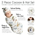 thumbnail image 6 of Jungle Baby Cocoon and Beanie Hat Sleep Sack Set Boy or Girl Gender Neutral Unisex by Sweet Jojo Designs, 6 of 6