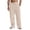 Khaki, variant on GrmtClth Men's Linen Pants Loose Fit Wide Leg Trousers Lightweight Drawstring Waist Casual Beach Pants with Pockets Navy XL