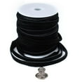 thumbnail image 3 of The Bead Chest 6.0mm Black Flat Suede Leather Cord (75ft), 3 of 4
