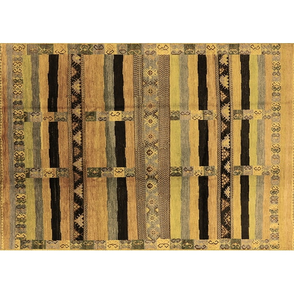Ahgly Company Indoor Rectangle Southwestern Brown Country Area Rugs, 4' x 6'