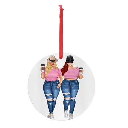 

Iron Art Personalized Pretty Girl Christmas Pendant Christmas Holiday Decor